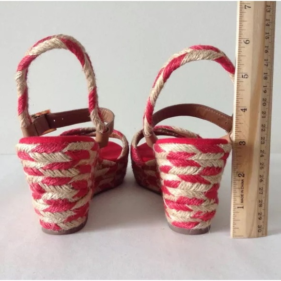 TORY BURCH CAMELIA WEDGE ANKLE STRAP ESPADRILLES - Picture 3 of 4